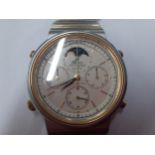 A Seiko sports 100 chronograph quartz gents wristwatch Location: cab