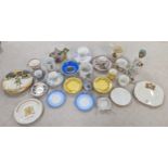 A collection of 19th century and later ceramics A/F, to include Shelly, Coalport, Crown Ducal,