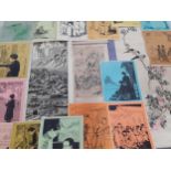 A quantity of mainly mid 20th century Chinese wall hangings and posters of lessons and teachings