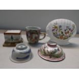 A mixed lot to include a Chinse 18th century famille rose coffee cup Location: