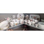 A large quantity of Royal Worcester Evesham tableware to include dinner, tea-ware and coffee items