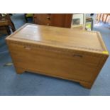 A mid 20th century camphor wood chest Location: