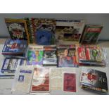 A collection of football memorabilia to include programmes dating from 1940's onwards, 1966 souvenir
