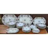 A late 19th/early 20th century Daventry part dinner service Location: