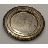 A mid 20th century silver pin dish hallmarked Birmingham 1948, 102.8g, Location: