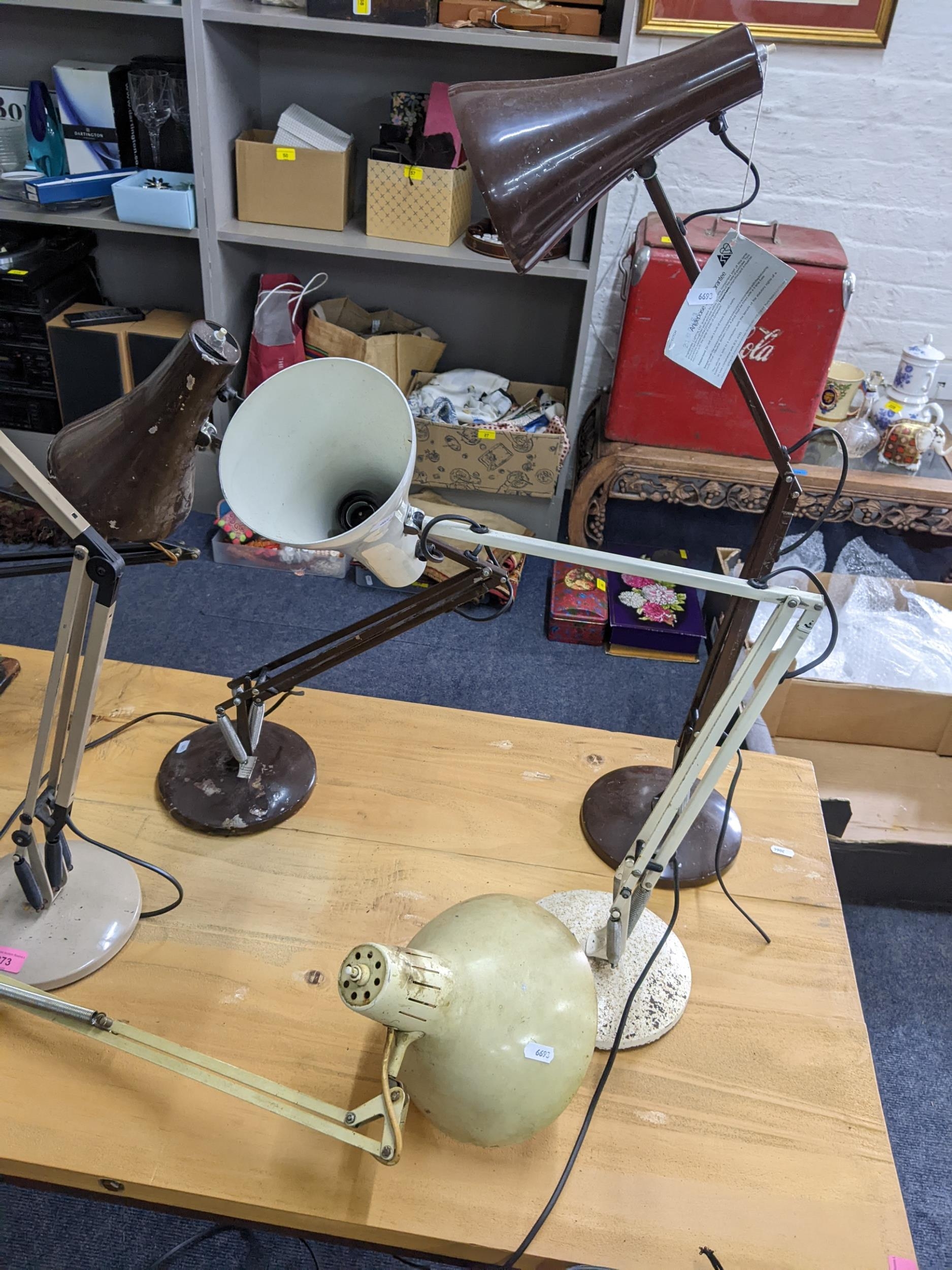 Six vintage anglepoise and anglepoise style lamps to include a model 1227 Herbert Terry table - Image 2 of 3