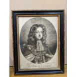 Late 17th century mezzotint by Robert Williams after Willem Wissing, The Duke of Richmond (Charles