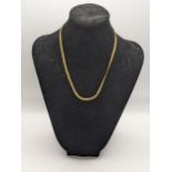 A 9ct gold braided herringbone necklace, total weight 7.3g Location: