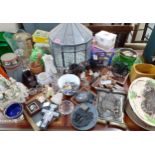Mixed 20th century collectables and household items to include a terrarium, a Sadler teapot,
