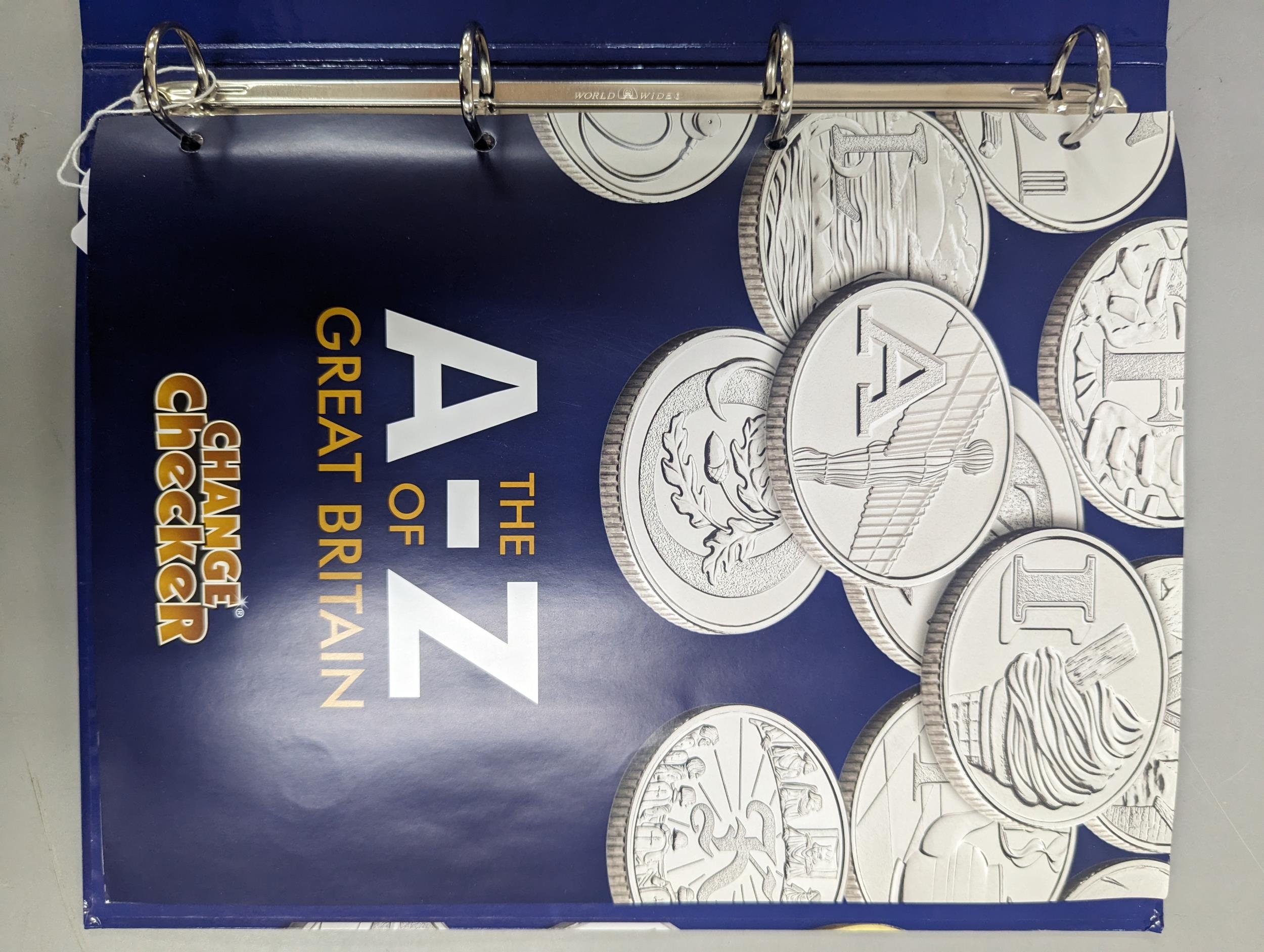 Change checker the A-Z of Great Britain 10p collection with A-Z Crown style coin, in binder, along - Image 2 of 16