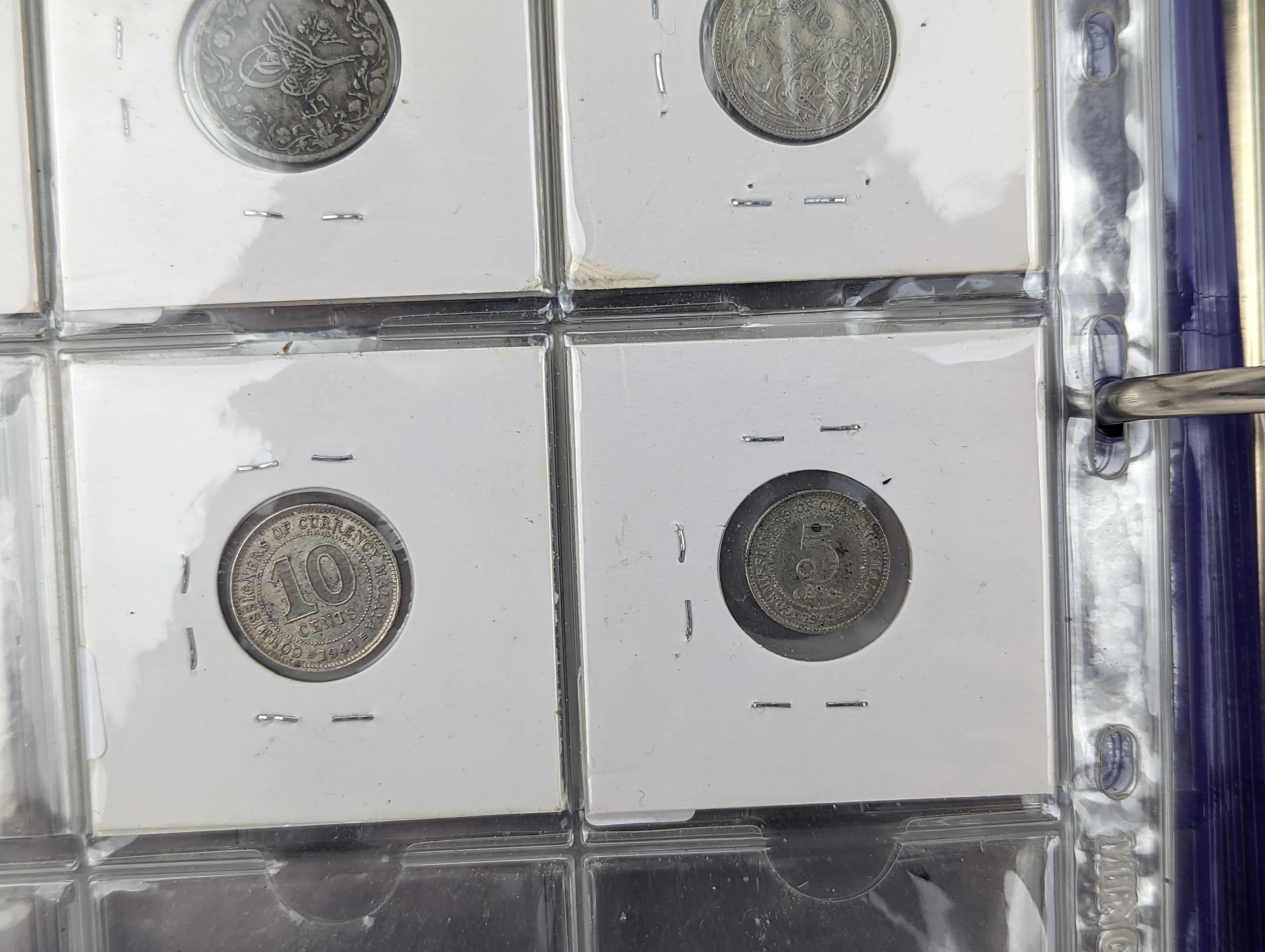 An album of mixed world silver coinage to include a 1912 British Trade Dollar, 1861-1908 Chinese - Image 58 of 58