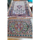 Two small scatter rugs. Location:A3M