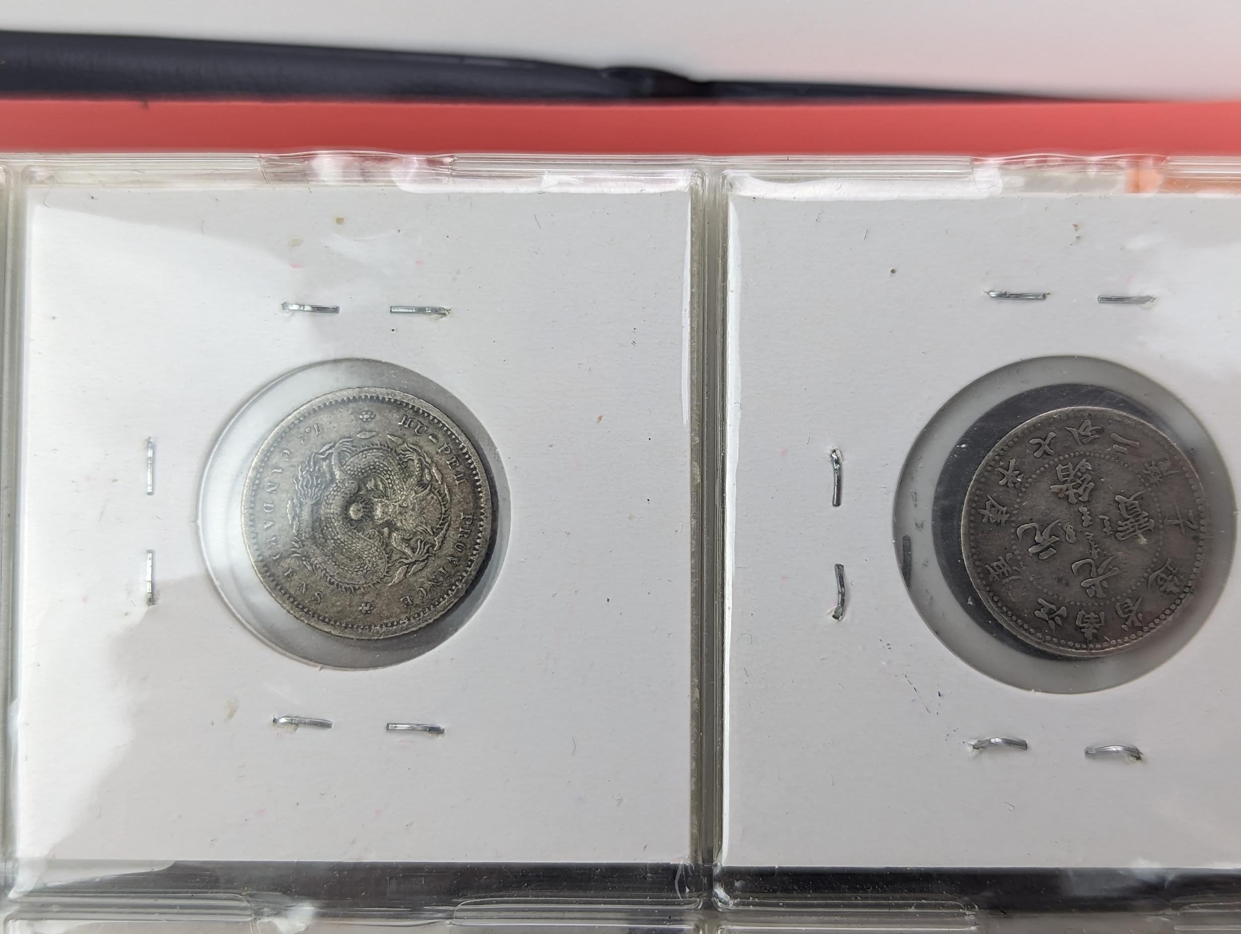 An album of mixed world silver coinage to include a 1912 British Trade Dollar, 1861-1908 Chinese - Image 52 of 58