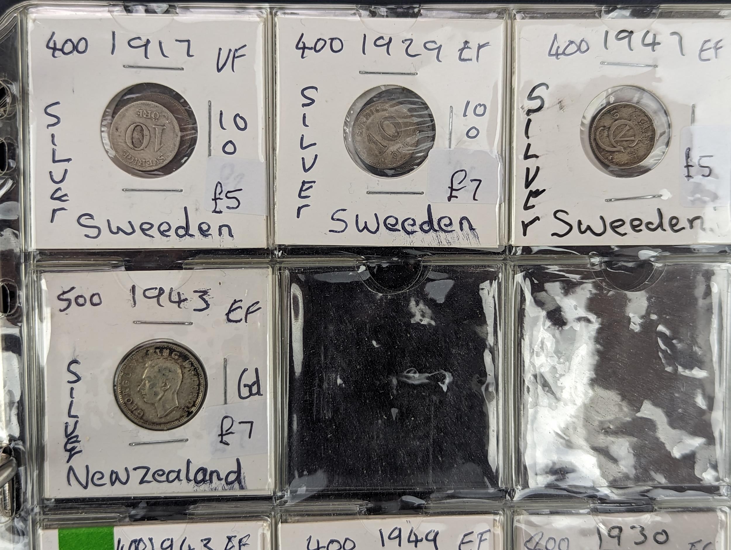 An album of mixed world silver coinage to include a 1912 British Trade Dollar, 1861-1908 Chinese - Image 43 of 58