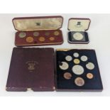A Royal Mint 1951 Specimen set to include crown, along a 1969 Seychelles seven coin set along with a