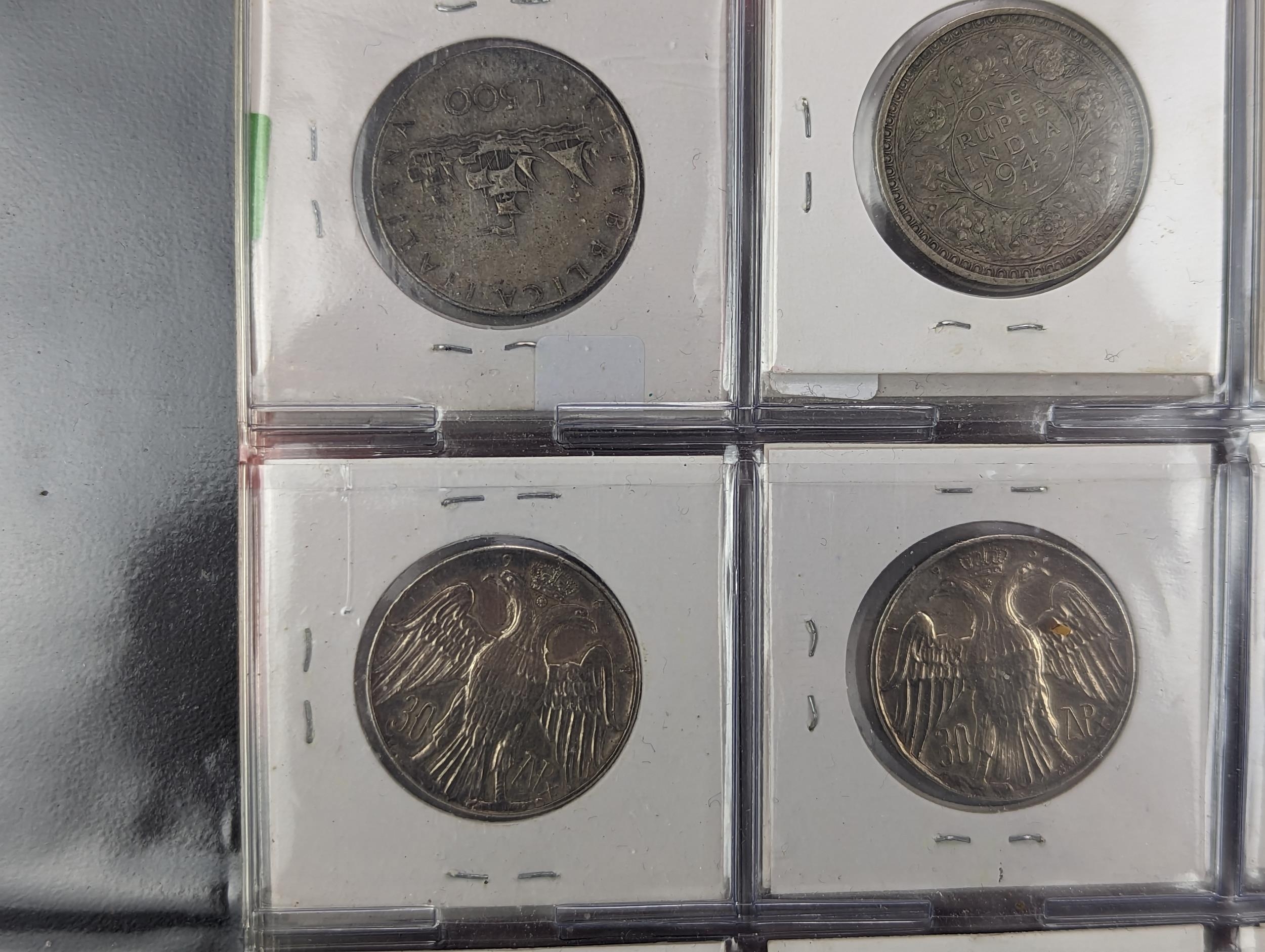 An album of mixed world silver coinage to include a 1912 British Trade Dollar, 1861-1908 Chinese - Image 31 of 58