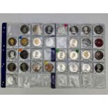 A collection of Silver Proof and other Proof commemorative Crowns to include 1oz 2015 Congo