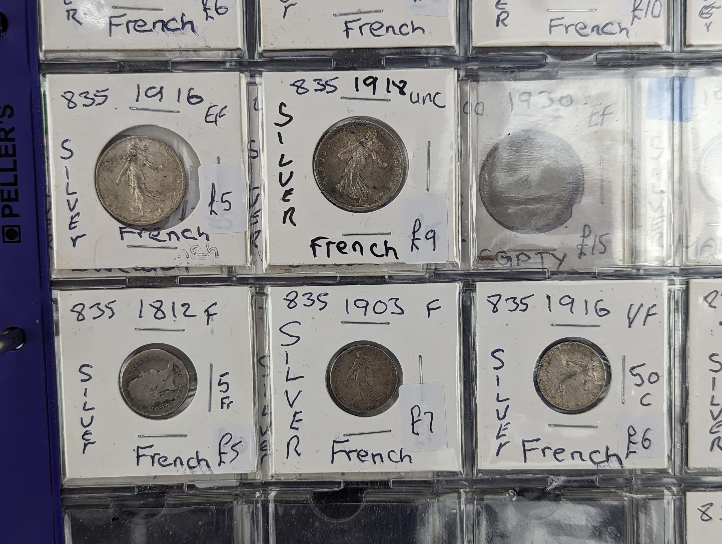 An album of mixed world silver coinage to include a 1912 British Trade Dollar, 1861-1908 Chinese - Image 37 of 58