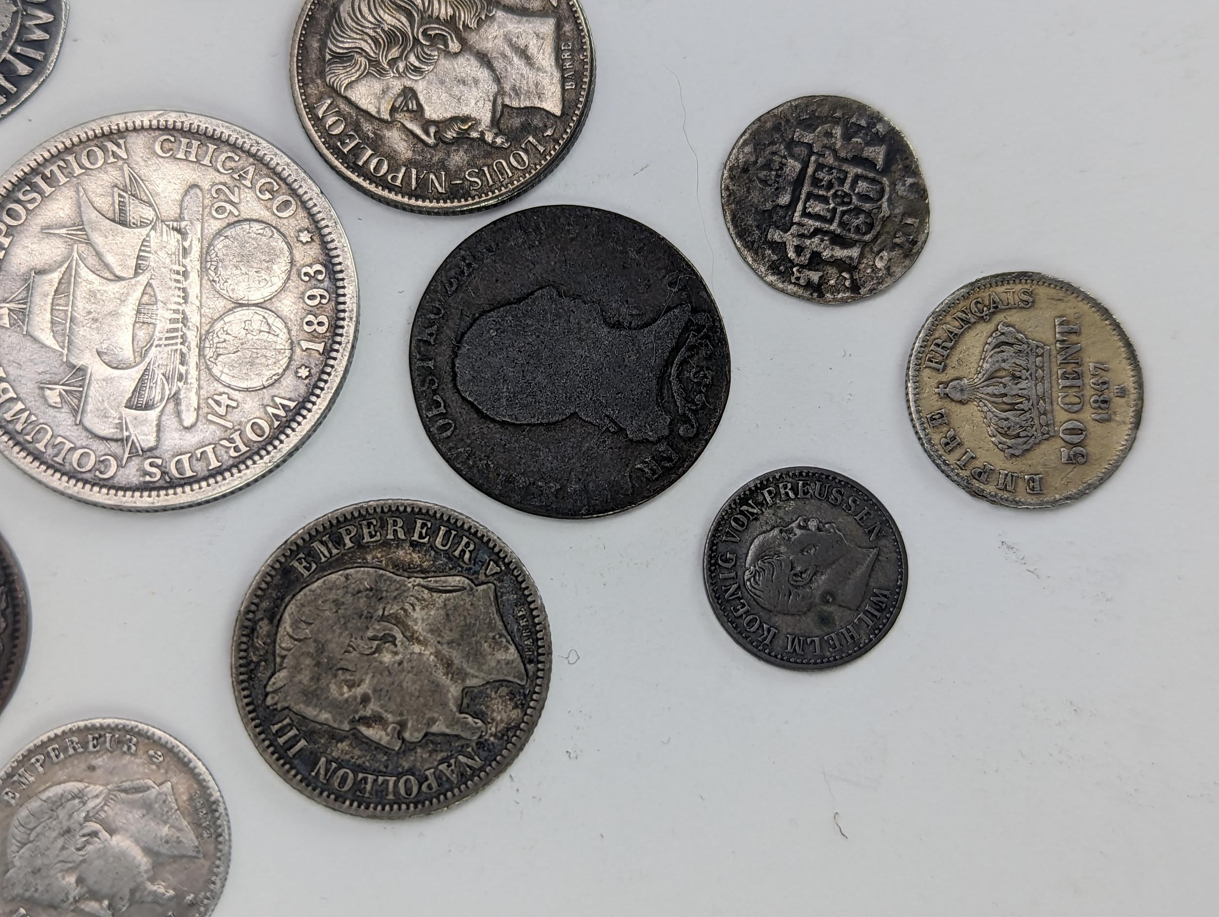 A group of 19th century and other coinage to include napoleon III 1 Franc 1852, 1868 and 1865 5 - Image 3 of 8