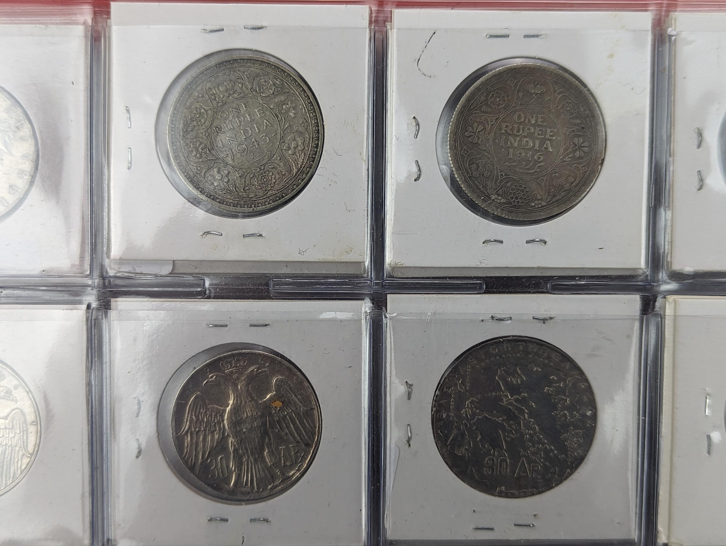 An album of mixed world silver coinage to include a 1912 British Trade Dollar, 1861-1908 Chinese - Image 30 of 58