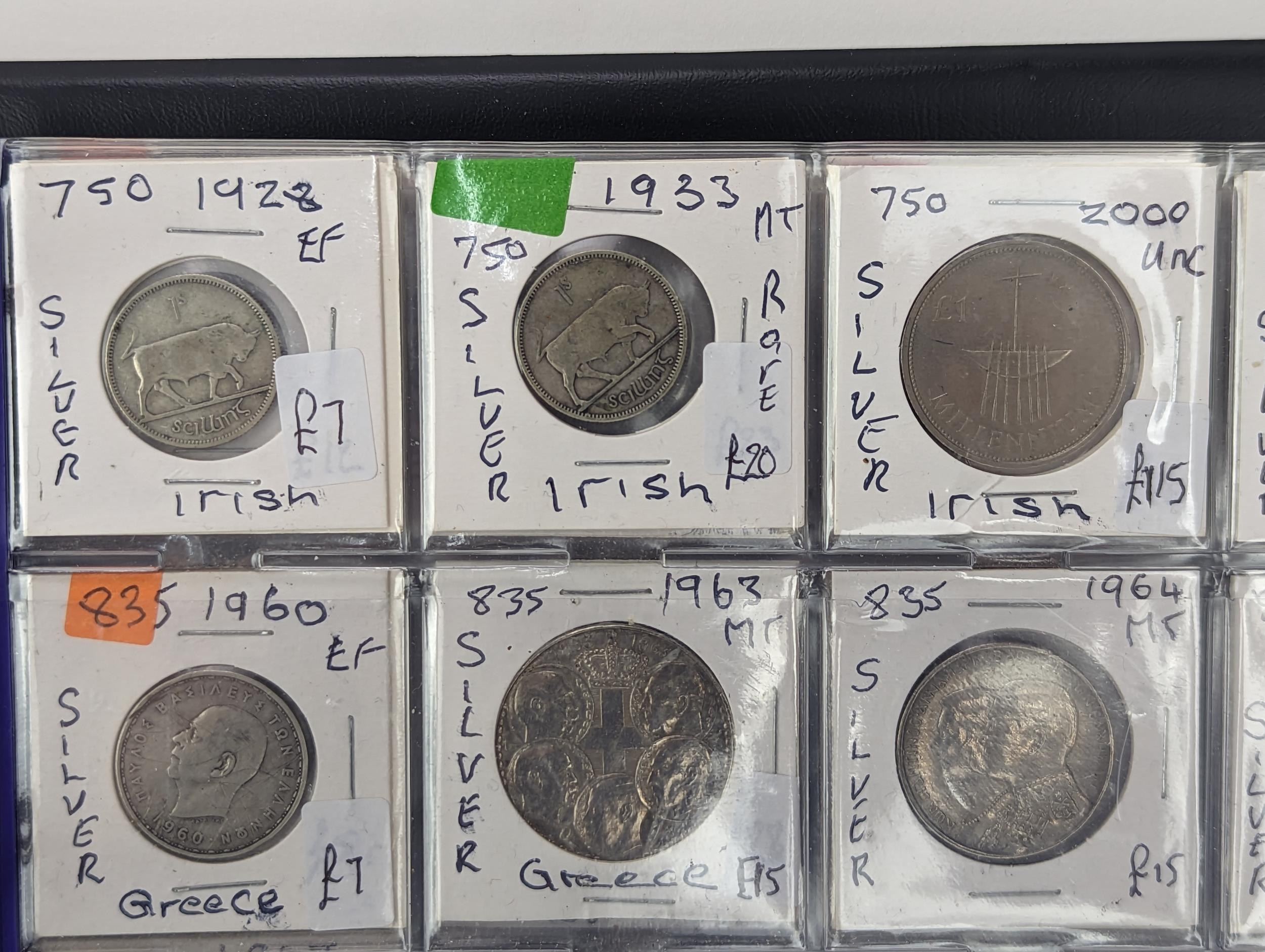 An album of mixed world silver coinage to include a 1912 British Trade Dollar, 1861-1908 Chinese - Image 14 of 58