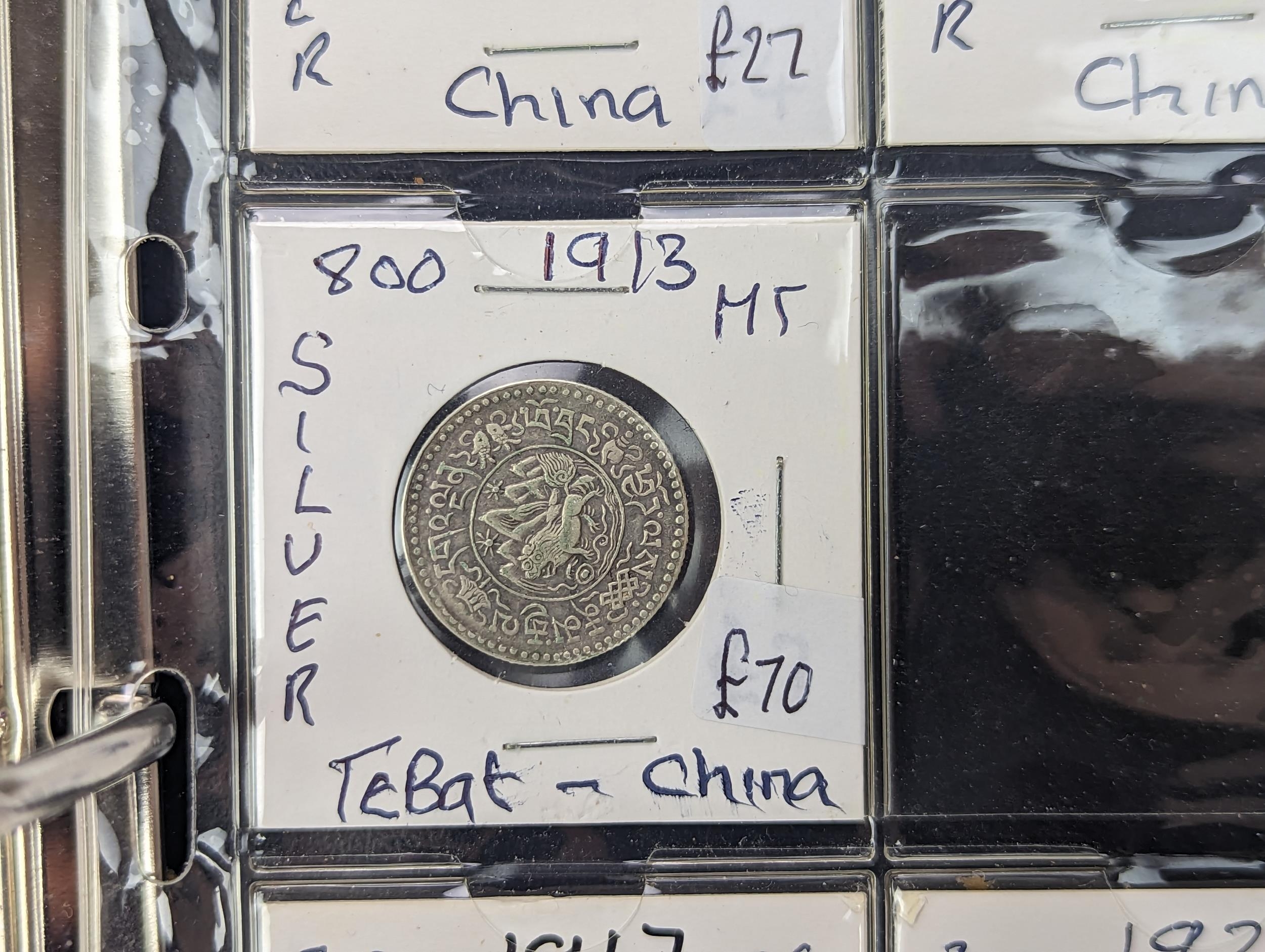 An album of mixed world silver coinage to include a 1912 British Trade Dollar, 1861-1908 Chinese - Image 49 of 58