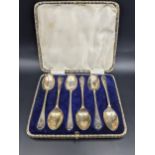 A set of six silver teaspoons hallmarked Sheffield 1836, total weight 80.2g Location: