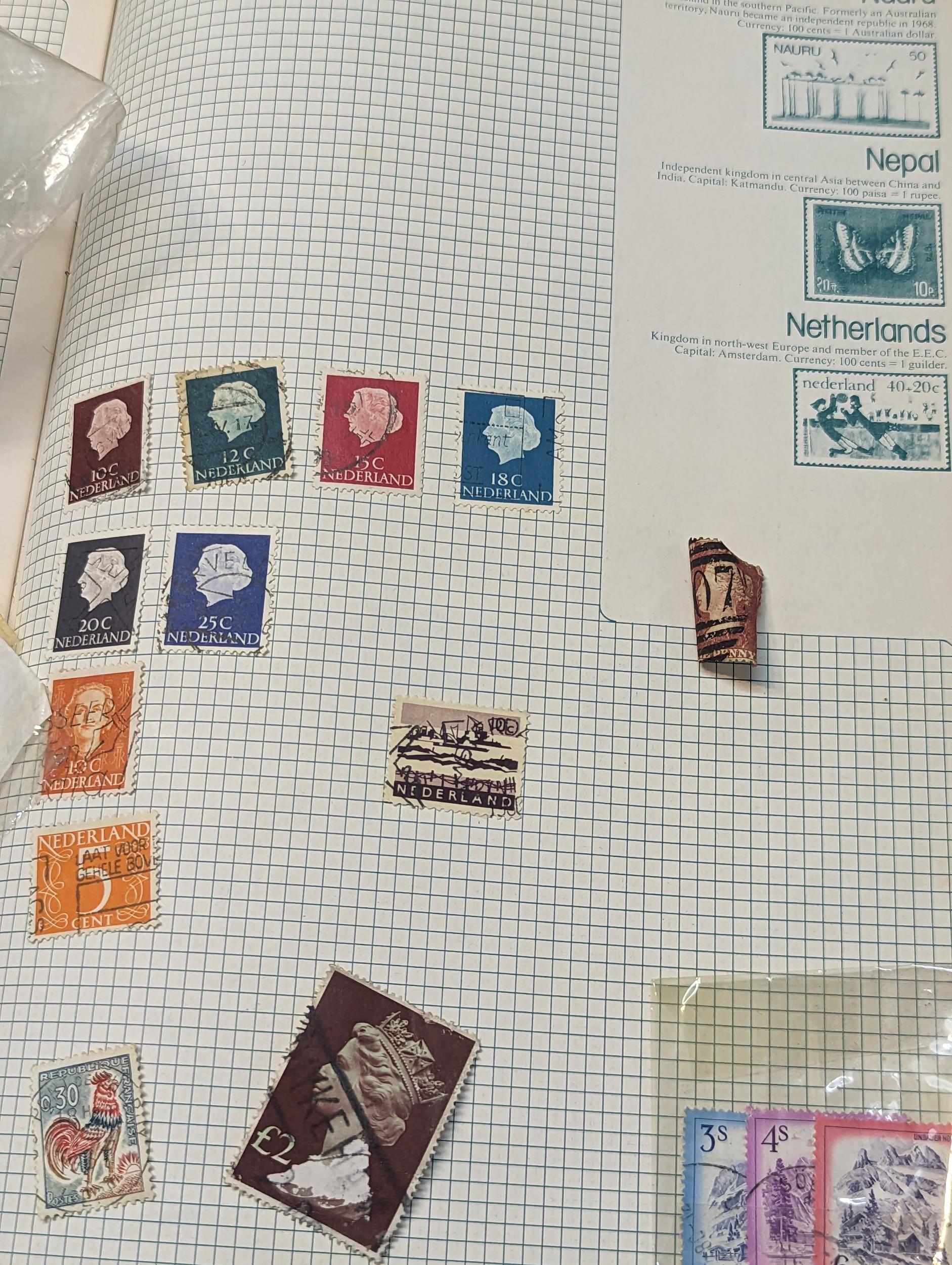 A large selection of British and world stamps in albums and loose to include early 20th century - Image 8 of 18