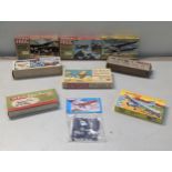 A group of nine vintage boxed Model Aircraft to include FROG Trail Blazers, Dragon Rapide, DH20