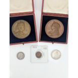 A collection of Victorian and later coins to include a 1887 Florin, 1868 Shilling, along with a