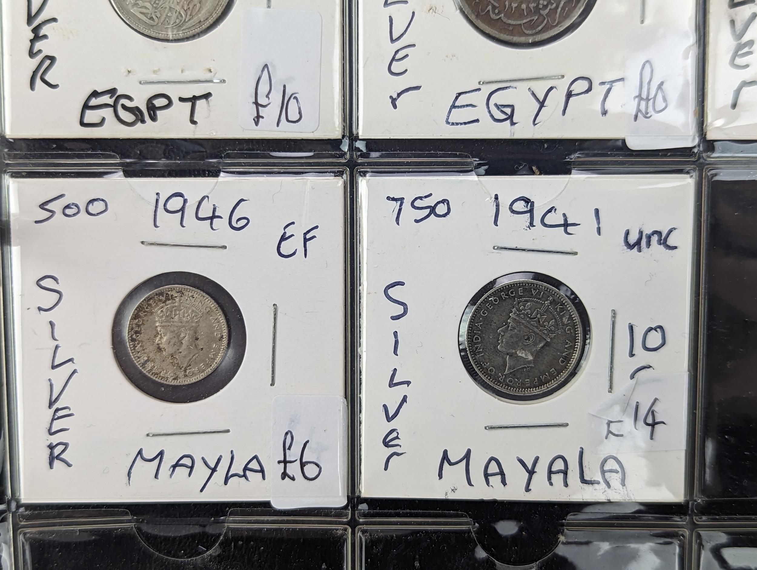 An album of mixed world silver coinage to include a 1912 British Trade Dollar, 1861-1908 Chinese - Image 51 of 58