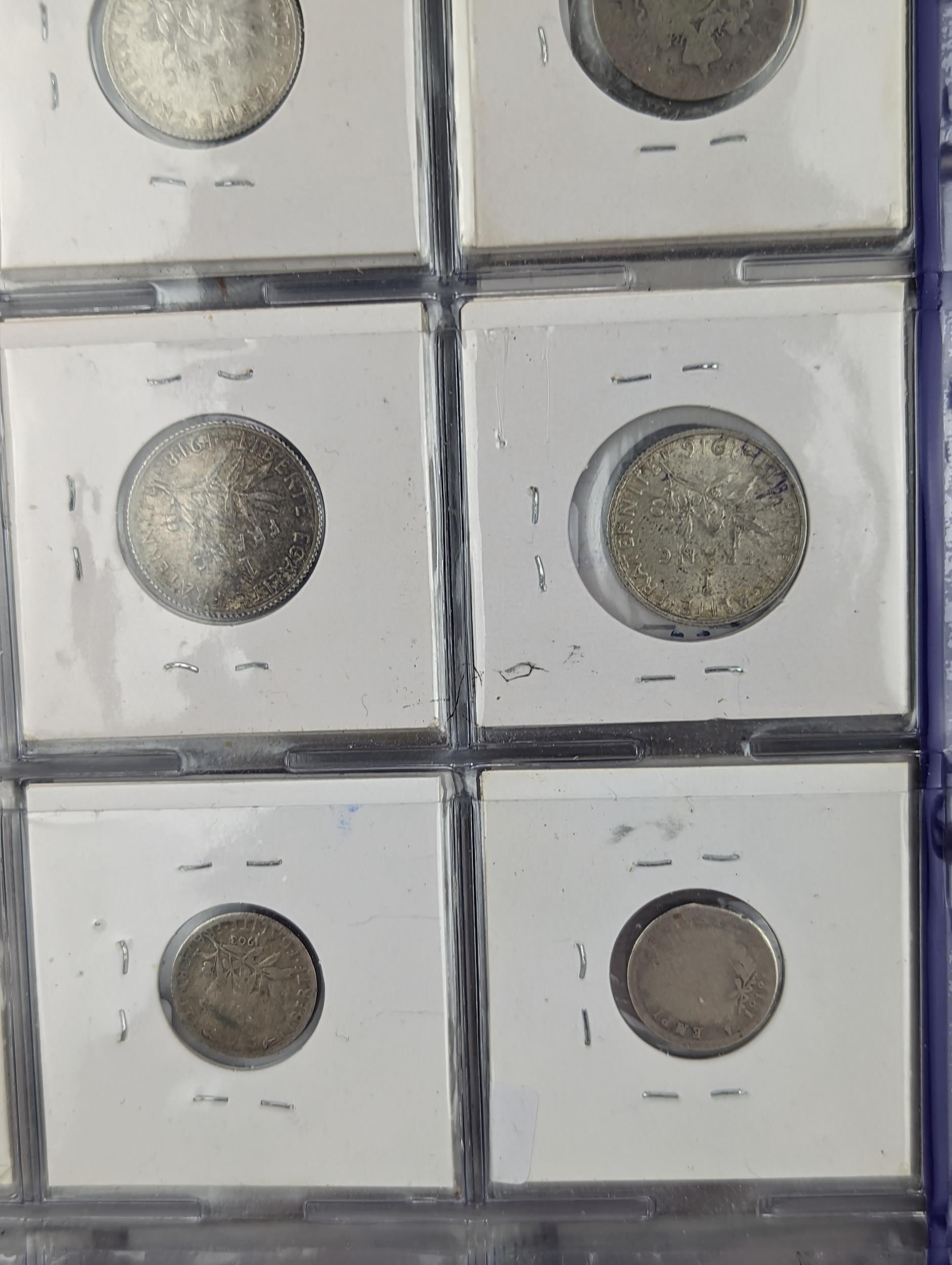 An album of mixed world silver coinage to include a 1912 British Trade Dollar, 1861-1908 Chinese - Image 40 of 58