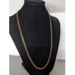 A 9ct gold chain link necklace, 17.3g Location: