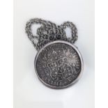 Mexico - Philip V (1700-1724, 1724-1746) Silver 8 Reales mm Mo dated 1738 in white metal mount,