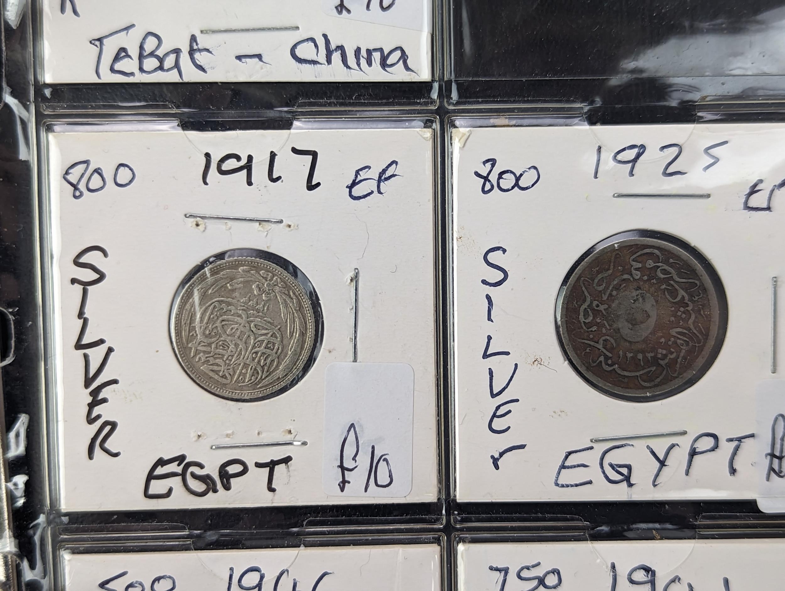 An album of mixed world silver coinage to include a 1912 British Trade Dollar, 1861-1908 Chinese - Image 50 of 58