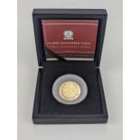 'We will remember them' Proof 9ct gold Double Crown cased with certificate Location: