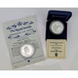 UK - Elizabeth II (1952-2022) Royal Mint cased Ascension Island 1995 50-Pence Piedfort Silver