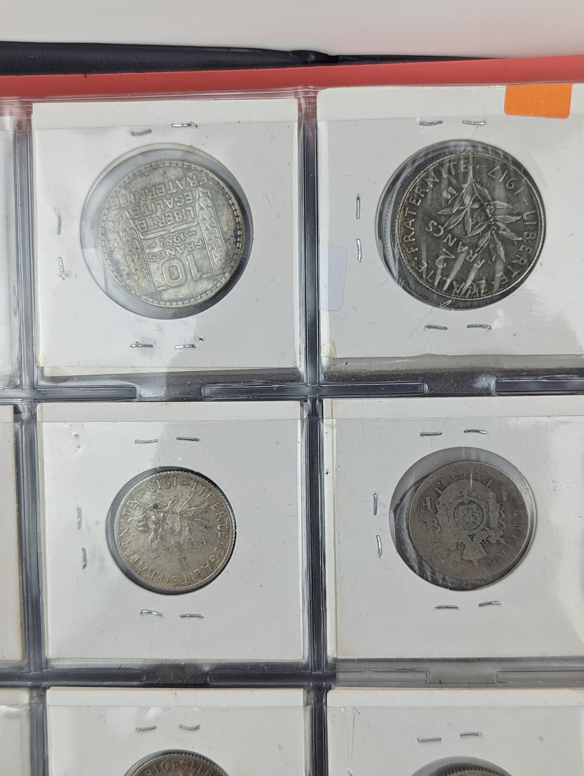 An album of mixed world silver coinage to include a 1912 British Trade Dollar, 1861-1908 Chinese - Image 39 of 58