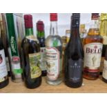 25 mixed bottles of wine and spirits to include white rum, hock, vodka, Bells scotch whisky, LBV