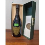 A single bottle of Moet et Chandon Dom Perignon vintage 1990, 750ml, in presentation case