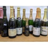 Three bottles of Champagne to include Laurent-Perrier, one half bottle of Lanson Champagne and eight