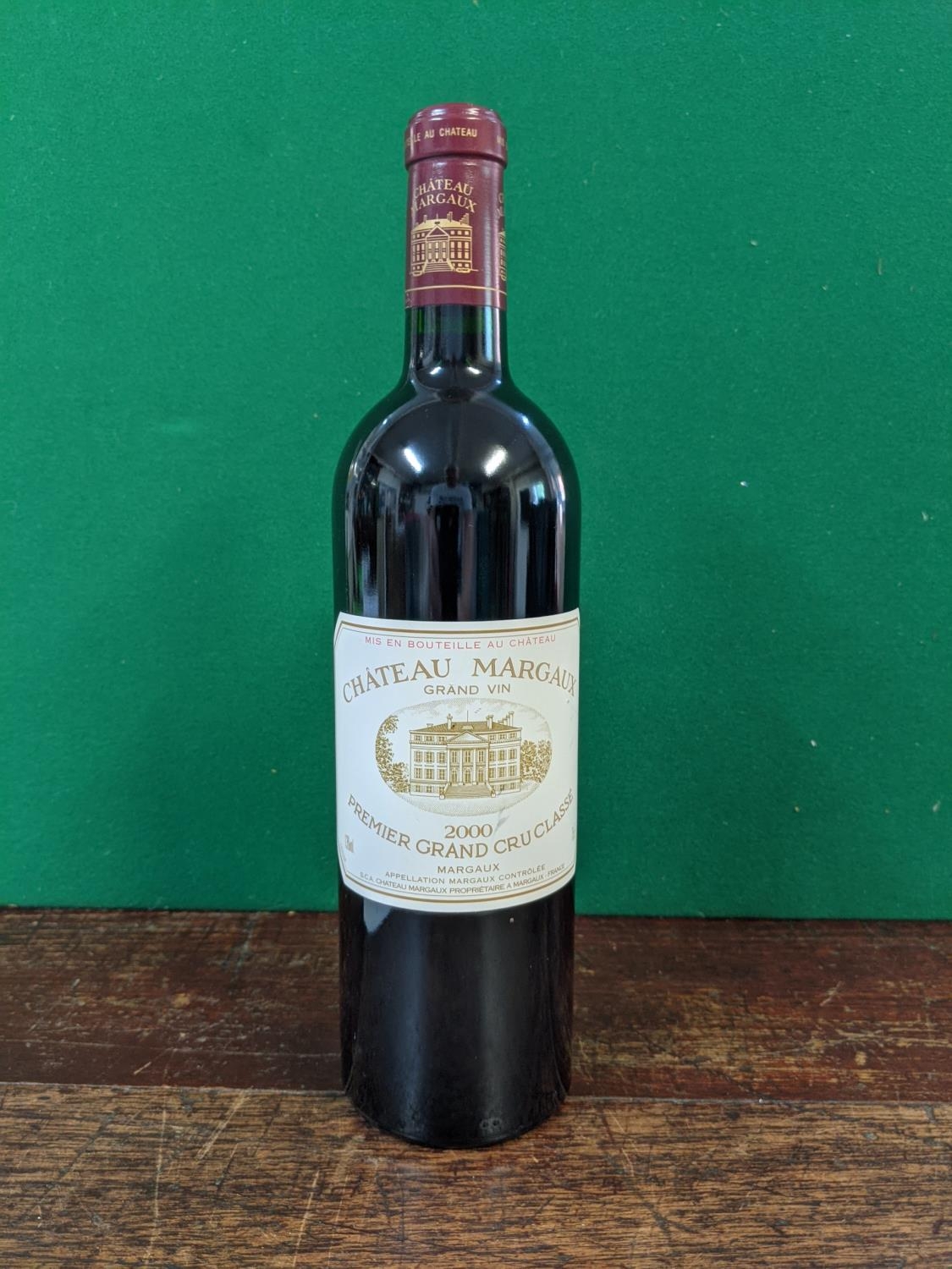 One bottle of Chateau Margaux 2000 Premier Grand Cru Classe, 75cl, Location:
