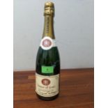 One bottle of House of Lords Champagne, signed by Margaret Thatcher