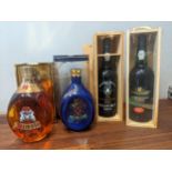 Two bottles of Dimple Haig Scotch whisky and two bottles of late bottle Vintage Port 1980 Delaforce,