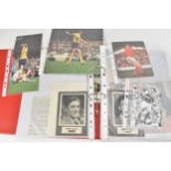 A collector's football player autograph album, mainly Arsenal players, many with certificate of