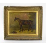 After Harry Hall (1814-1882) British depicting a horse in a stable, signed H. Hall and dated 1873