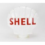 A Shell petrol plastic pump globe, 43 cm high x 40 cm wide