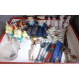 Collectables to include 2 Norah Welling sailor dolls, a miniature doll's tea set A/F, and