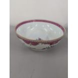 A porcelain bowl in the design of an 18th century Chinese famille rose bowl Location:
