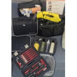 Mercedes-Benz Stargard cleaning sets, sprays, cloths and accessories, and others, along with a Vax